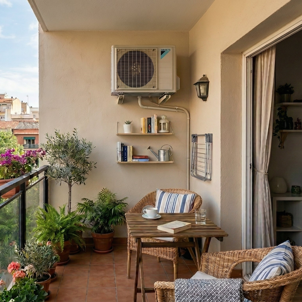 Außengerät Daikin Balkon
