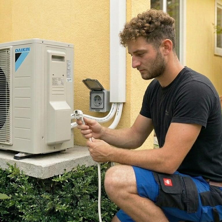 Elektrische Hauptzuleitung Klimaanlage